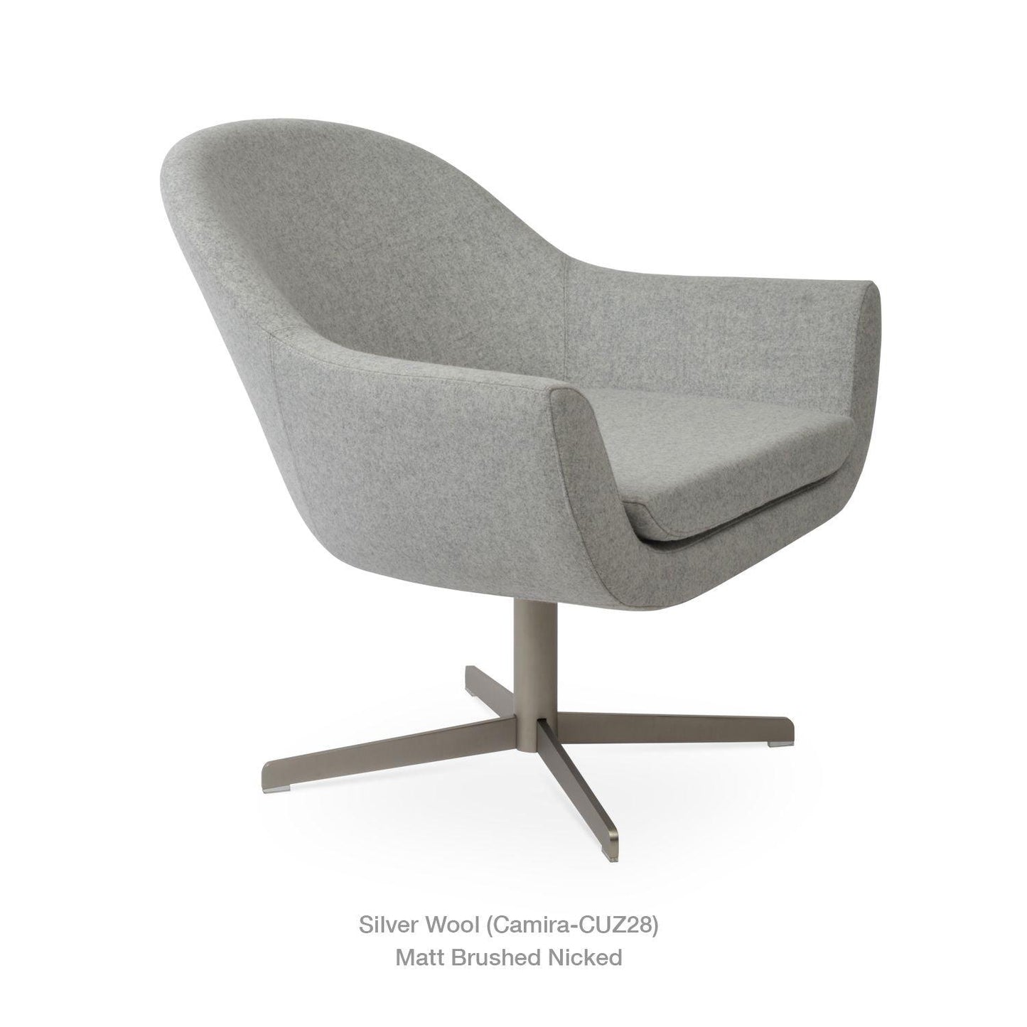 MADISON 4 STAR SWIVEL LOUNGE ARMCHAIR