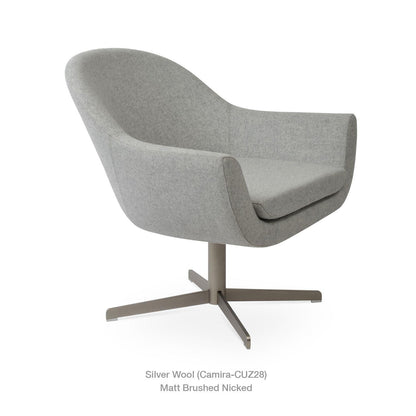 MADISON 4 STAR SWIVEL LOUNGE ARMCHAIR