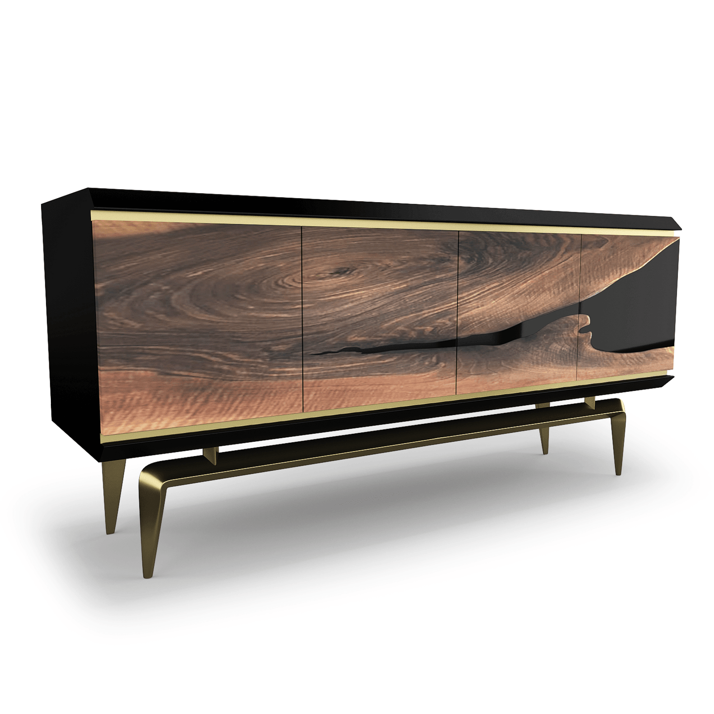 Magnes Walnut Wood Credenza