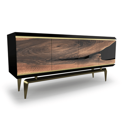 Magnes Walnut Wood Credenza
