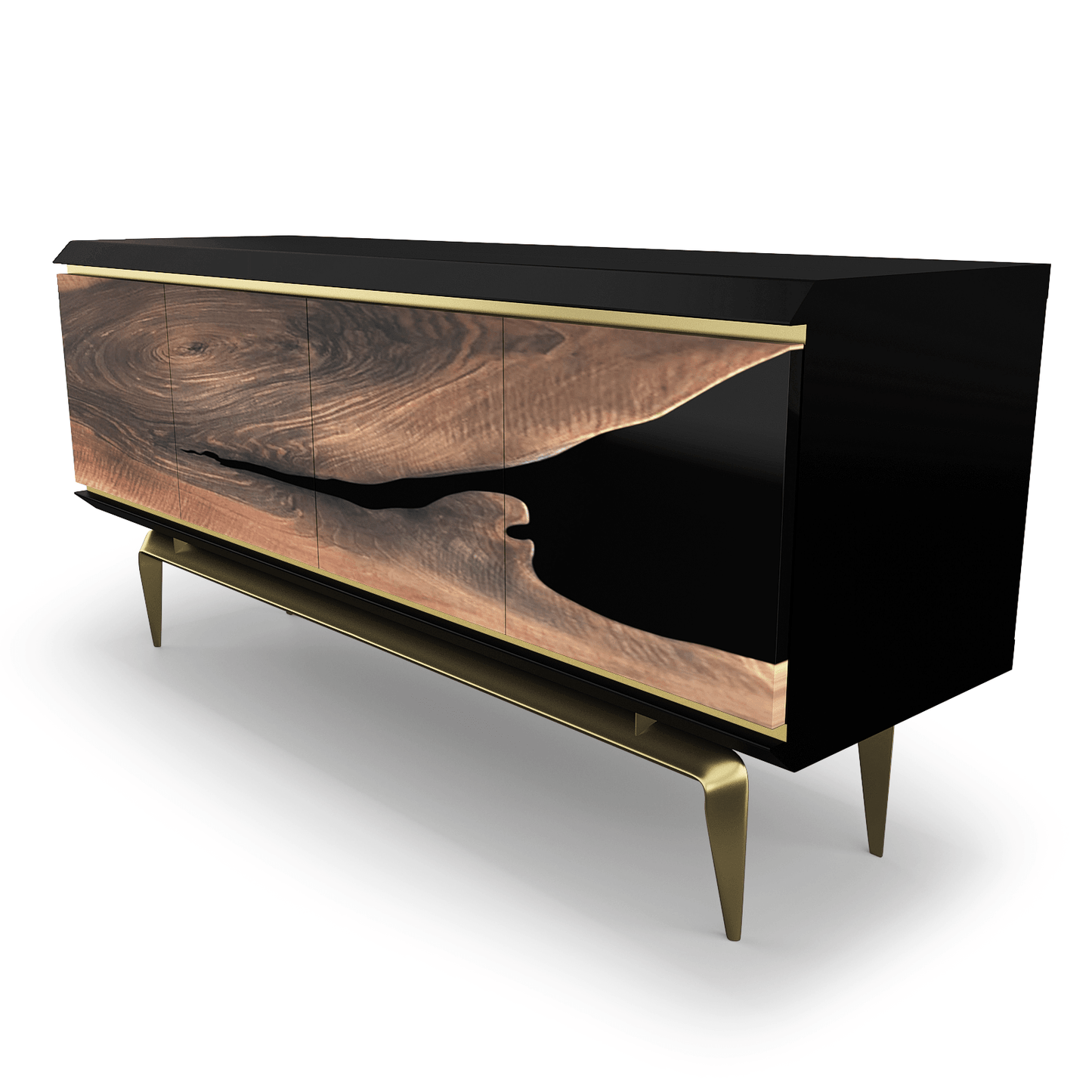 Magnes Walnut Wood Credenza