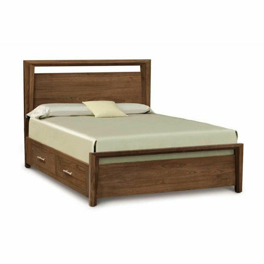 MANSFIELD 49 H STORAGE BED IN WALNUT