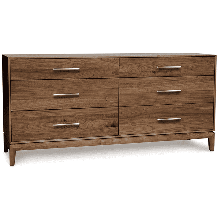 MANSFIELD WALNUT 6-DRAWER DRESSER