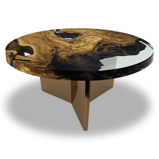 Medea Olive Wood Round Coffee Table