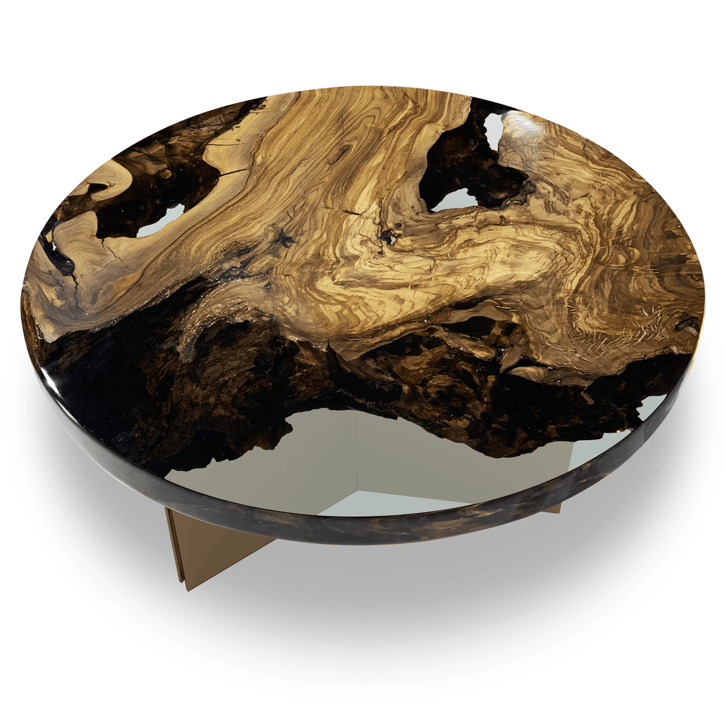 Medea Olive Wood Round Coffee Table