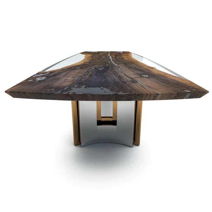 MELIADES WALNUT WOOD DINING TABLE