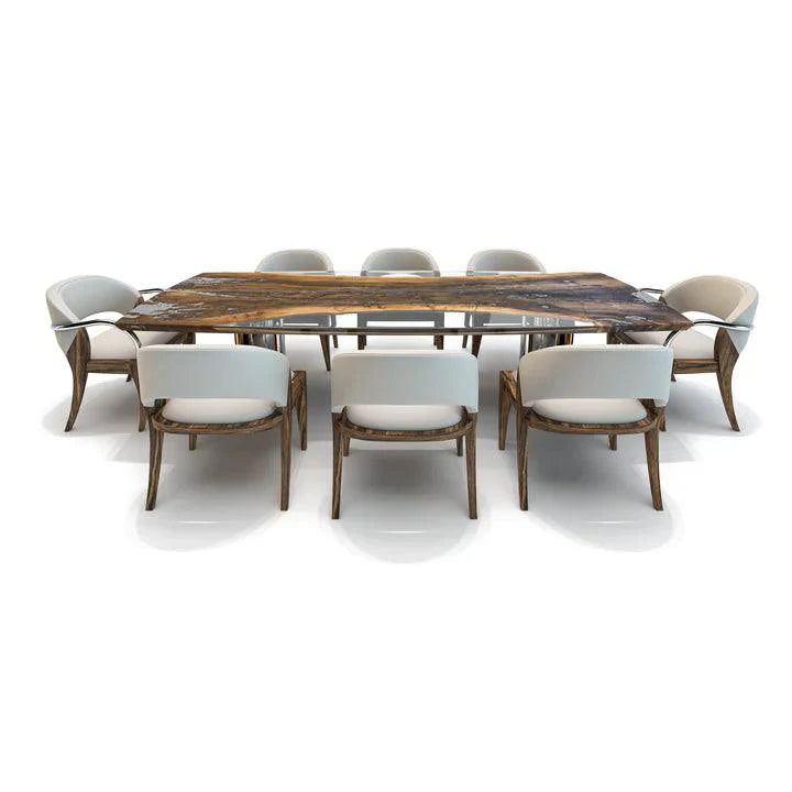 MELIADES WALNUT WOOD DINING TABLE