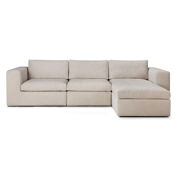 Mellow 3 Seater Sofa With Ottoman