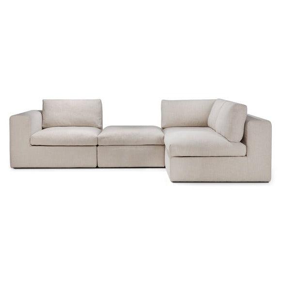 Mellow 4-Piece Open Back Sectional