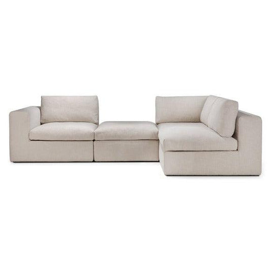 Mellow 4-Piece Open Back Sectional