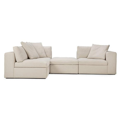 Mellow 4-Piece Open Back Sectional