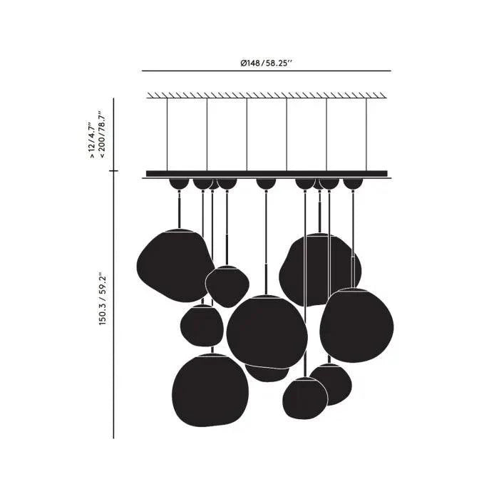 MELT LED MEGA PENDANT SYSTEM