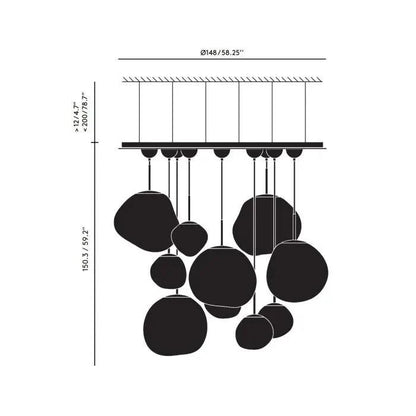 MELT LED MEGA PENDANT SYSTEM