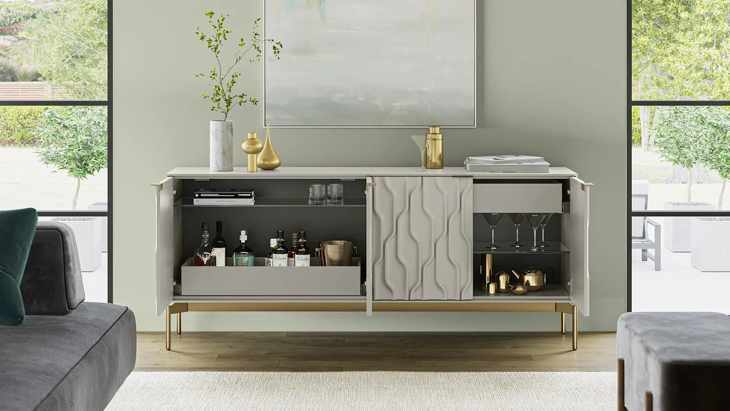 BDI Mesa 7639 4-Door Credenza