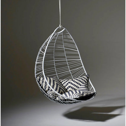 Nest Egg Hanging Swing Chair in Glossy White