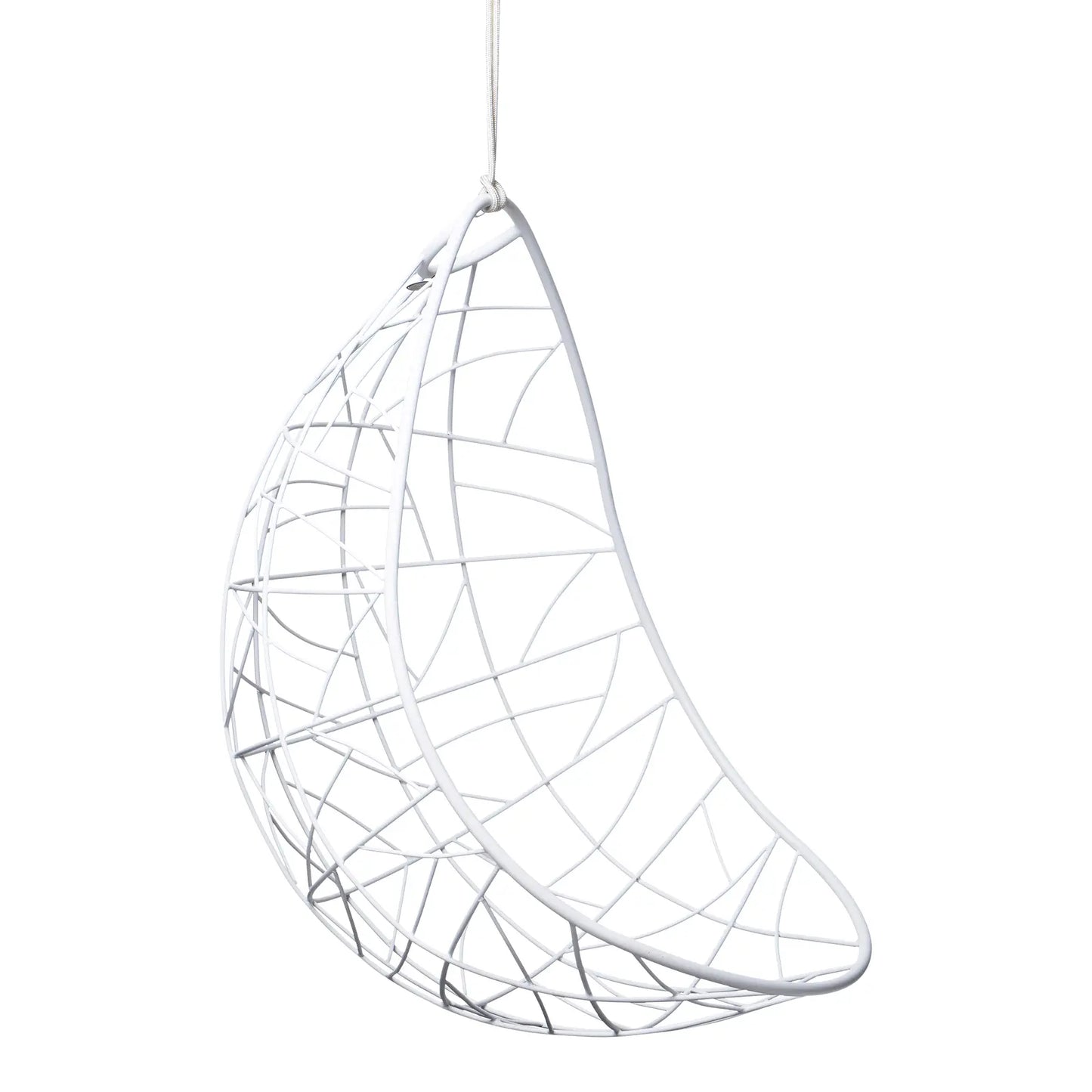 Nest Egg Hanging Swing Chair in Glossy White