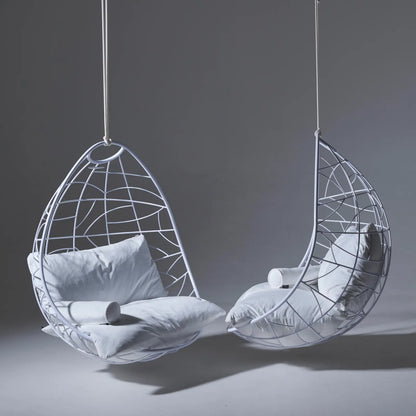 Nest Egg Hanging Swing Chair in Glossy White