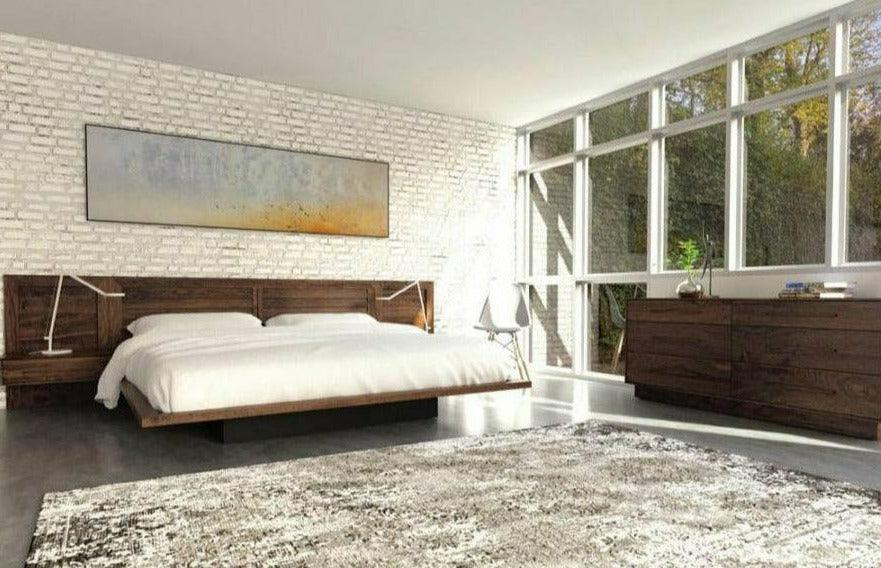 MODULUXE BED WITH CLAPBOARD HEADBOARD