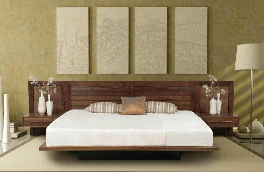 MODULUXE BED WITH CLAPBOARD HEADBOARD