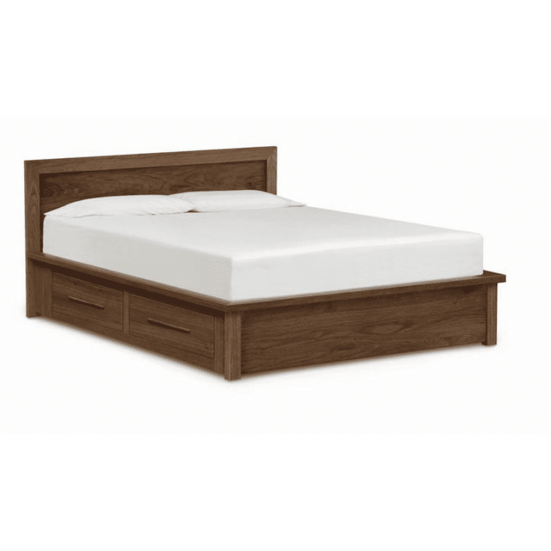 MODULUXE STORAGE BED WITH VENEER HEADBOARD