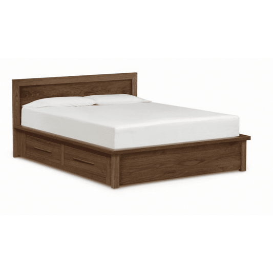 MODULUXE STORAGE BED WITH VENEER HEADBOARD