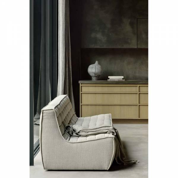 N701 Modular 4-Piece Beige Fabric Sectional Set