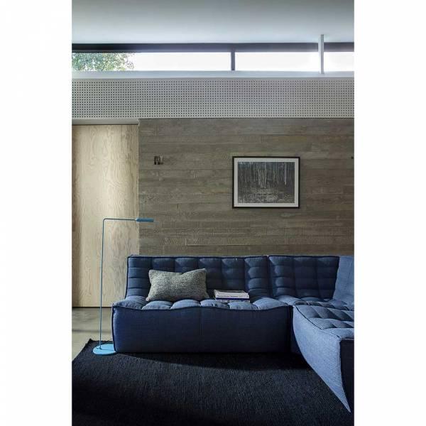 N701 Modular 4-Piece Blue Fabric Sectional Set