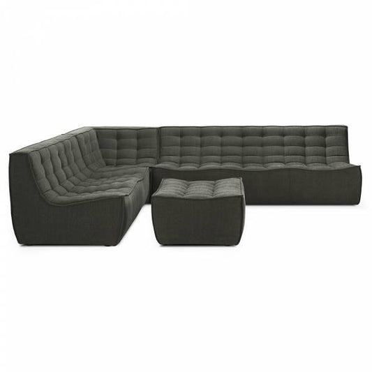 N701 Modular 4-Piece Moss Fabric Sectional Set