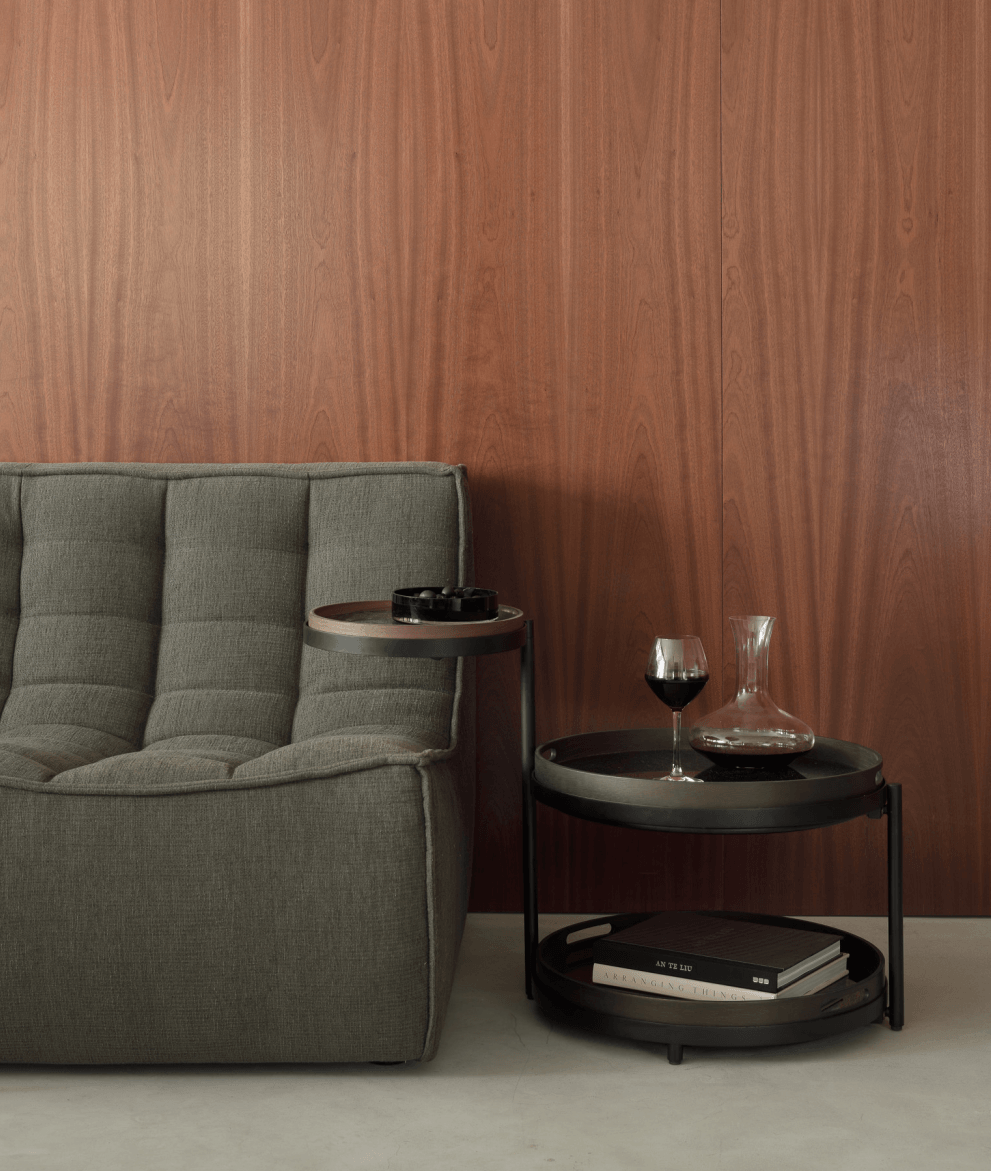 N701 Modular 4-Piece Moss Fabric Sectional Set
