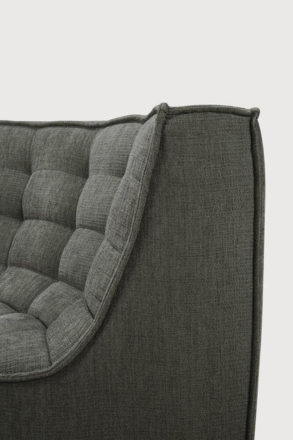 N701 Modular 4-Piece Moss Fabric Sectional Set