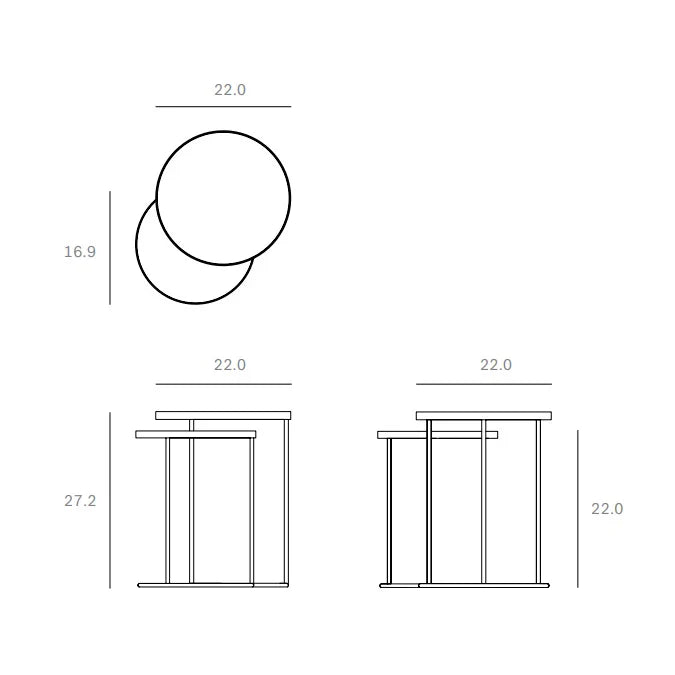 Nesting side table (Set of 2)