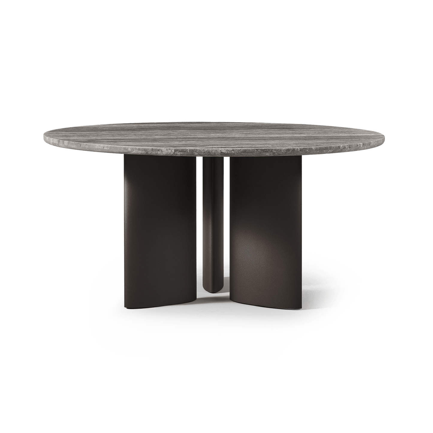 Newport Aluminum Round Dining Table 60