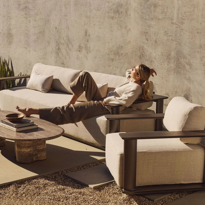 Newport Aluminum Ottoman