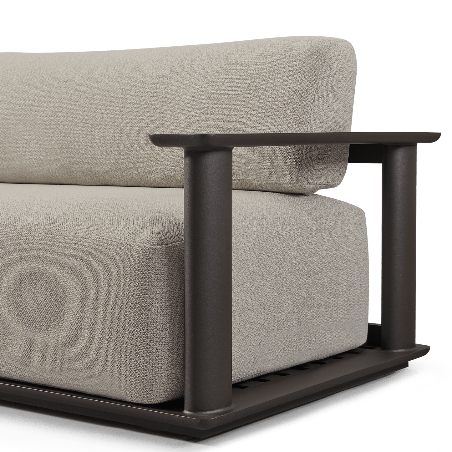 Newport Aluminum Sofa 108