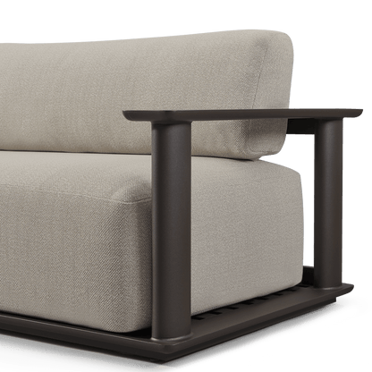 Newport Aluminum Sofa 108