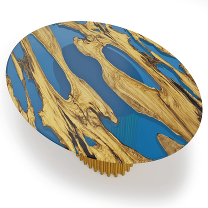 Okeanos Olive Wood Dining Table