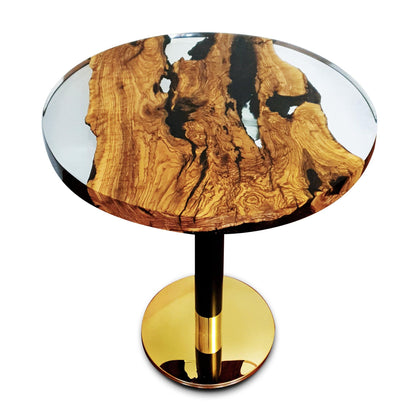Olive Wood Round Dining Table