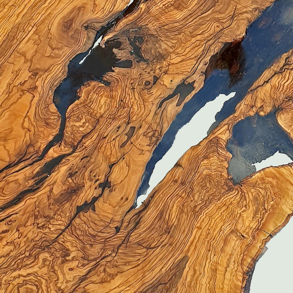 Olive Wood Round Dining Table