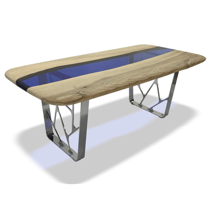 Ombrone Bleached Walnut River Dining Table