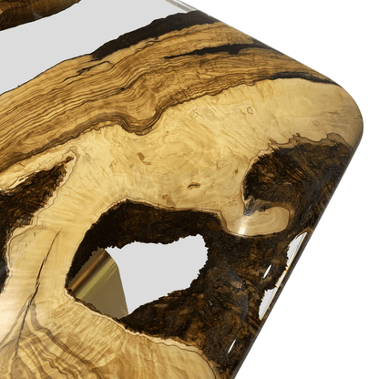 Ombrone Olive Wood Squoval Coffee Table