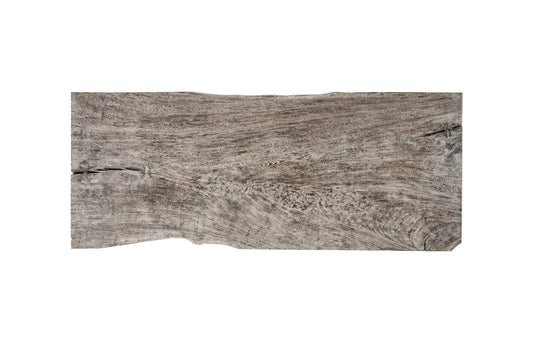 Origins Dining Table Live Edge, Gray Stone, Straight Satin Black Legs TH113107