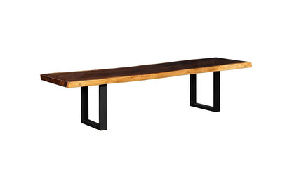 Origins Dining Table Live Edge, Natural, Satin Black Legs ID113624