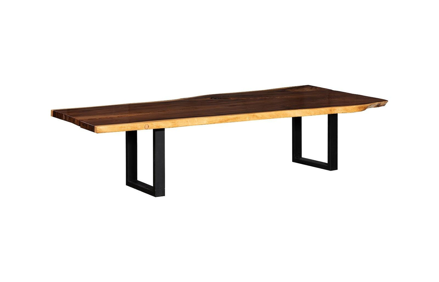 Origins Dining Table Live Edge, Natural, Satin Black Legs ID113845
