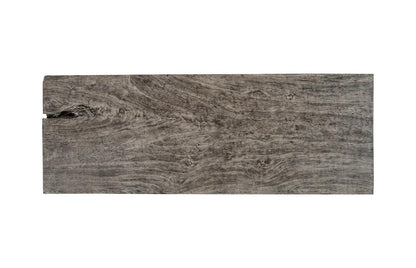 Origins Dining Table Straight Edge, Gray Stone, Straight Satin Black Legs TH107793