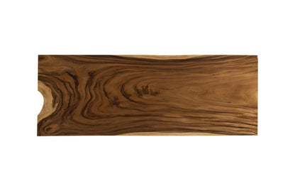 Origins Dining Table Straight Edge, Natural, Satin Black Legs TH107748