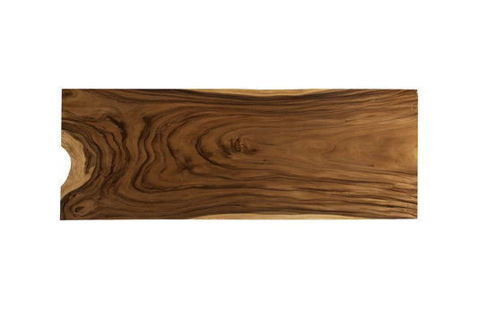 Origins Dining Table Straight Edge, Natural, Satin Black Legs TH107748