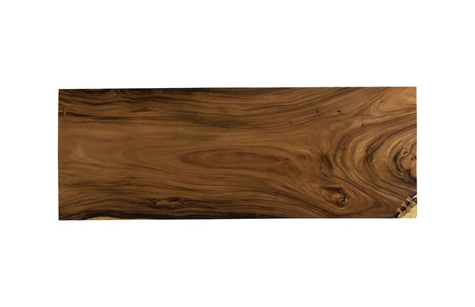 Origins Dining Table Straight Edge, Natural, Satin Black Legs TH107751