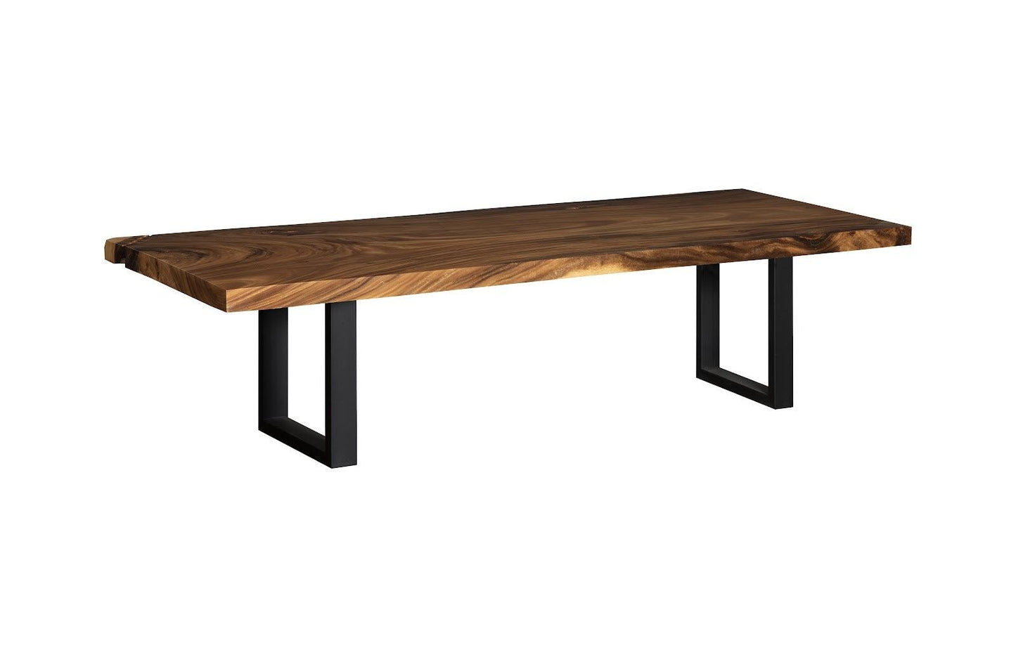 Origins Dining Table Straight Edge, Natural, Satin Black Legs TH107751