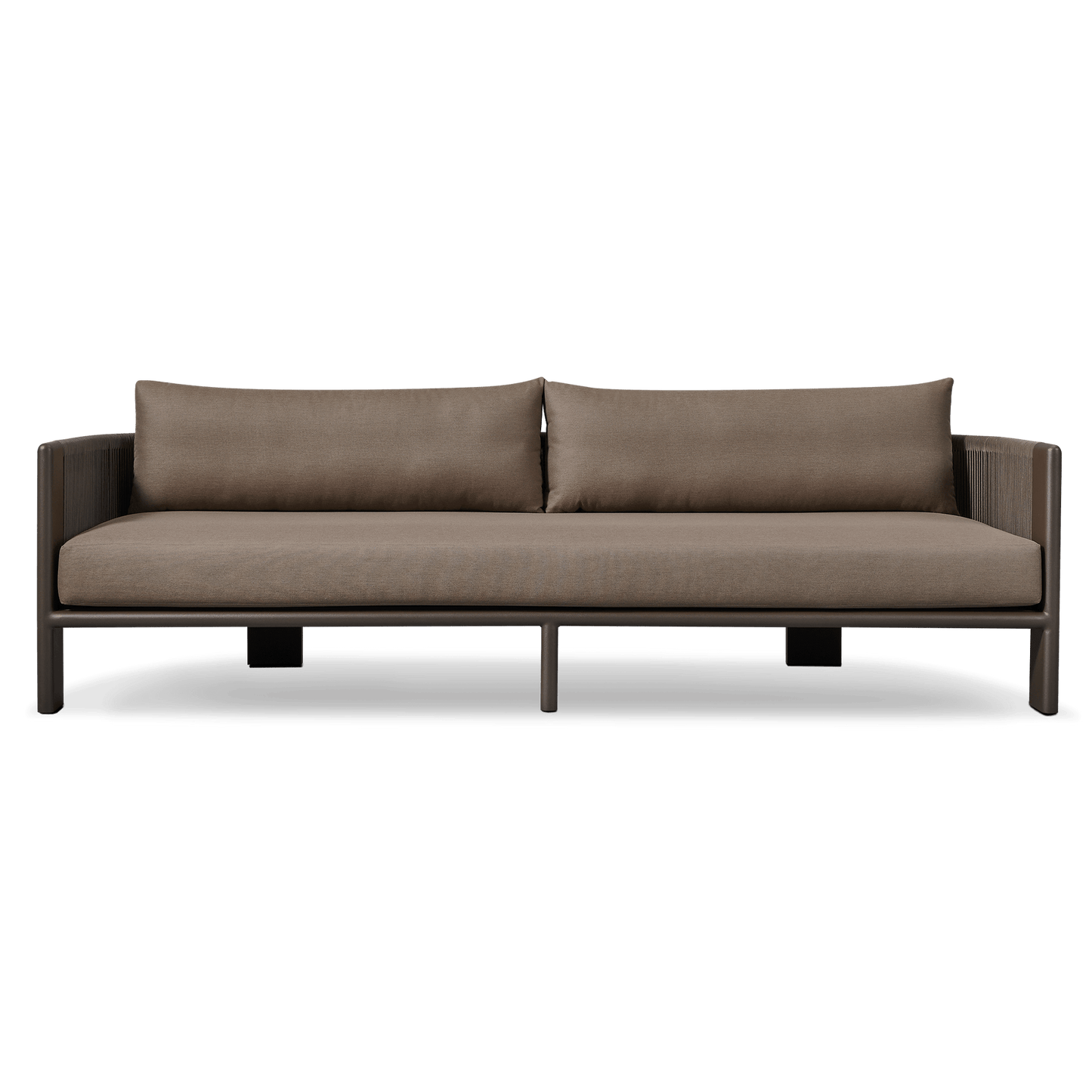 Divano in alluminio Palm Beach a 3 posti