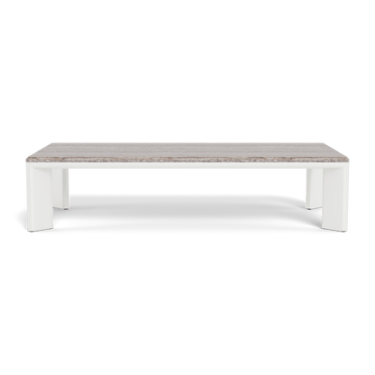 Tavolino da caffè rettangolare in alluminio Palm Beach